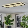 Simonstorp ceiling light, Panel LED black, white, 1-light source