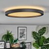 Xarel ceiling light, Panel LED black, 1-light source