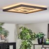 Ilyan ceiling light, Panel LED black, 1-light source