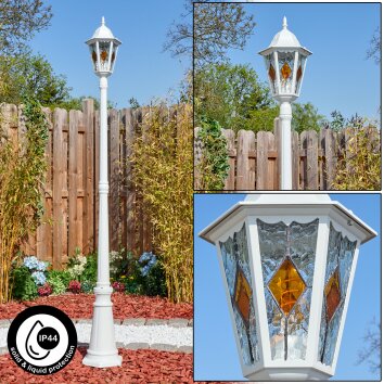 Hongkong lamp post, path light white, 1-light source