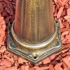 Hongkong lamp post, path light brown, gold, 1-light source