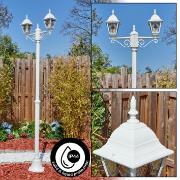 Naofe lamp post, path light white, 2-light sources