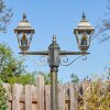 Naofe lamp post, path light brown, gold, 2-light sources