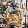 Ripoll hanging light, globe light, pendant light Amber, Smoke-coloured, 6-light sources