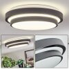 Orvan ceiling light, Panel LED black, white, 1-light source