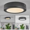 Isela ceiling light, Panel LED black, 1-light source