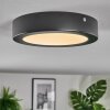 Isela ceiling light, Panel LED black, 1-light source