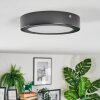 Isela ceiling light, Panel LED black, 1-light source