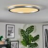 Xarel ceiling light, Panel LED silver, 1-light source