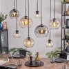 Koyoto hanging light, globe light, pendant light Amber, clear, Smoke-coloured, 8-light sources