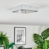 Elmar ceiling light, Panel LED silver, 1-light source