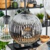 Ripoll hanging light, globe light, pendant light Amber, clear, Smoke-coloured, 6-light sources