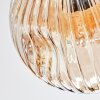 Ripoll ceiling light, globe light Amber, 6-light sources