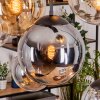 Gastor hanging light, globe light, pendant light Amber, clear, Smoke-coloured, 8-light sources