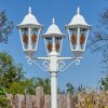 Hongkong lamp post, path light white, 3-light sources