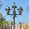 Naofe lamp post, path light green, black, 3-light sources
