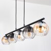 Koyoto hanging light, globe light, pendant light Amber, clear, Smoke-coloured, 5-light sources
