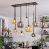 Ripoll hanging light, globe light, pendant light Amber, clear, Smoke-coloured, 8-light sources