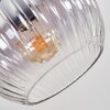 Koyoto ceiling light, globe light Amber, clear, Smoke-coloured, 5-light sources