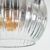 Ripoll ceiling light, globe light Amber, clear, Smoke-coloured, 5-light sources