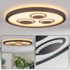 Ilyan ceiling light, Panel LED black, 1-light source