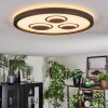 Ilyan ceiling light, Panel LED black, 1-light source