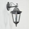 Lignac outdoor wall light, wall light black, silver, 1-light source