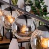 Gastor hanging light, globe light, pendant light Amber, clear, Smoke-coloured, 4-light sources