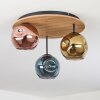 Ripoll ceiling light, globe light Ecru, black, 3-light sources