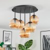 Koyoto ceiling light, globe light 41 cm Amber, 5-light sources