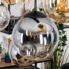 Gastor hanging light, globe light, pendant light Amber, clear, Smoke-coloured, 8-light sources