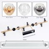 Ripoll ceiling light, globe light gold, black, 10-light sources