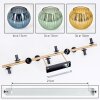 Koyoto ceiling light, globe light gold, black, 10-light sources