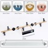 Koyoto ceiling light, globe light gold, black, 10-light sources