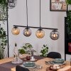 Gastor hanging light, globe light, pendant light Amber, Smoke-coloured, 4-light sources