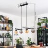 Gastor hanging light, globe light, pendant light Amber, Smoke-coloured, 4-light sources