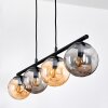 Gastor hanging light, globe light, pendant light Amber, Smoke-coloured, 4-light sources