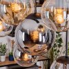 Gastor hanging light, globe light, pendant light Amber, clear, Smoke-coloured, 8-light sources