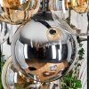 Gastor hanging light, globe light, pendant light Amber, clear, Smoke-coloured, 8-light sources