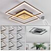 Manor ceiling light LED black, 1-light source, Remote control