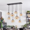 Ripoll hanging light, globe light, pendant light Amber, clear, 8-light sources