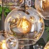 Ripoll hanging light, globe light, pendant light Amber, clear, 8-light sources