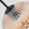 Koyoto hanging light, globe light, pendant light Amber, clear, Smoke-coloured, 8-light sources