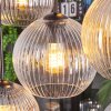 Koyoto hanging light, globe light, pendant light Amber, clear, Smoke-coloured, 8-light sources
