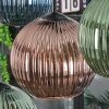 Koyoto hanging light, globe light, pendant light blue, green, coppery, 8-light sources