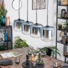 Lauden hanging light, pendant light blue, clear, 4-light sources