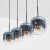 Lauden hanging light, pendant light blue, clear, 4-light sources