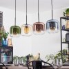 Lauden hanging light, pendant light Amber, blue, green, clear, coppery, 4-light sources