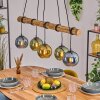 Koyoto hanging light, globe light, pendant light Ecru, black, 5-light sources