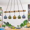 Koyoto hanging light, globe light, pendant light Ecru, black, 5-light sources